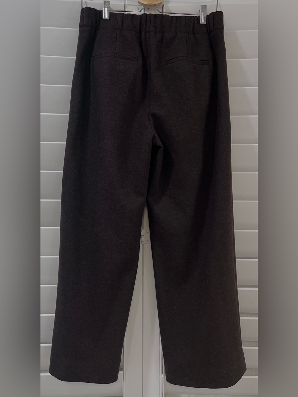 Vince 100% Wool Brown Pleated Tailored Trousers Pants Size 8 - Picture 2 of 11